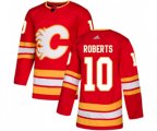 Calgary Flames #10 Gary Roberts Authentic Red Alternate Hockey Jersey