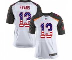 Tampa Bay Buccaneers #13 Mike Evans Elite White Road USA Flag Fashion Football Jersey