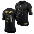 San Francisco 49ers #71 Trent Williams Nike 2020 Salute to Service Black Golden Limited Jersey