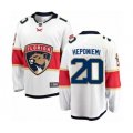 Florida Panthers #20 Aleksi Heponiemi Authentic White Away Fanatics Branded Breakaway Hockey Jersey