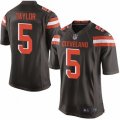 Cleveland Browns #5 Tyrod Taylor Game Brown Team Color NFL Jersey