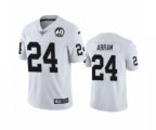 Oakland Raiders #24 Johnathan Abram White 60th Anniversary Vapor Untouchable Limited Player 100th Season Football Jersey