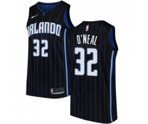 Orlando Magic #32 Shaquille O\'Neal Swingman Black Alternate NBA Jersey Statement Edition