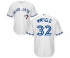 Toronto Blue Jays #32 Dave Winfield Replica White Home Baseball Jersey