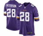 Minnesota Vikings #28 Adrian Peterson Game Purple Team Color Football Jersey
