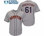 Houston Astros Rogelio Armenteros Replica Grey Road Cool Base Baseball Player Jersey
