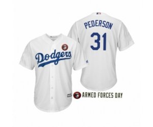 2019 Armed Forces Day Joc Pederson Los Angeles Dodgers White Jersey