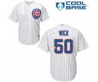 Chicago Cubs Rowan Wick Replica White Home Cool Base Baseball Player Jersey