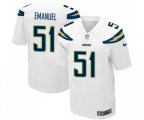 Los Angeles Chargers #51 Kyle Emanuel Elite White Football Jersey