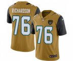Jacksonville Jaguars #76 Will Richardson Limited Gold Rush Vapor Untouchable Football Jersey