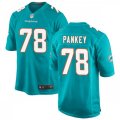 Miami Dolphins #78 Adam Pankey Nike Aqua Vapor Limited Jersey