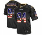 New Orleans Saints #94 Cameron Jordan Elite Black USA Flag Fashion Football Jersey
