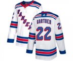 Reebok New York Rangers #22 Mike Gartner Authentic White Away NHL Jersey