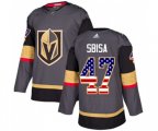 Vegas Golden Knights #47 Luca Sbisa Authentic Gray USA Flag Fashion NHL Jersey