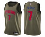 Detroit Pistons #7 Thon Maker Swingman Green Salute to Service Basketball Jersey