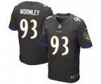 Baltimore Ravens #93 Chris Wormley Elite Black Alternate Football Jersey