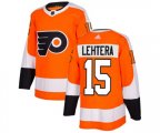 Adidas Philadelphia Flyers #15 Jori Lehtera Premier Orange Home NHL Jersey