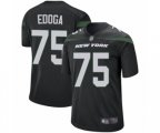 New York Jets #75 Chuma Edoga Game Navy Blue Alternate Football Jersey