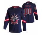 New York Rangers Custom Navy 2020-21 Alternate Authentic Player Hockey Jersey