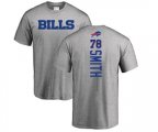 Buffalo Bills #78 Bruce Smith Ash Backer T-Shirt