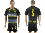 Dortmund #5 Kehl Away Soccer Club Jersey