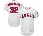 Los Angeles Angels of Anaheim #32 Cam Bedrosian White Home Flex Base Authentic Collection Baseball Jersey