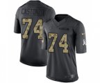 Indianapolis Colts #74 Anthony Castonzo Limited Black 2016 Salute to Service Football Jersey