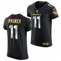 Miami Dolphins #11 DeVante Parker Nike Black Elite Golden Edition Jersey