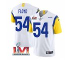 Los Angeles Rams #54 Leonard Floyd White 2022 Super Bowl LVI Vapor Limited Stitched Jersey