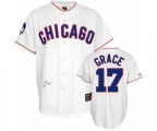 Chicago Cubs #17 Mark Grace Authentic White 1968 Throwback Baseball Jersey