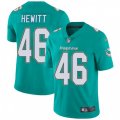 Miami Dolphins #46 Neville Hewitt Aqua Green Team Color Vapor Untouchable Limited Player NFL Jersey