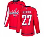 Washington Capitals #27 Alexander Alexeyev Premier Red Home NHL Jersey