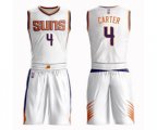 Phoenix Suns #4 Jevon Carter Swingman White Basketball Suit Jersey - Association Edition