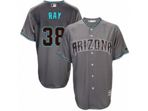 Arizona Diamondbacks #38 Robbie Ray Replica Gray Turquoise Cool Base MLB Jersey