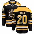 Boston Bruins #20 Riley Nash Authentic Black Home Fanatics Branded Breakaway NHL Jersey