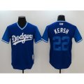 Nike Los Angeles Dodgers #22 Clayton Kershaw Blue Jersey