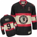 CCM Chicago Blackhawks #9 Bobby Hull Premier Black Third Throwback NHL Jersey