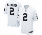 Oakland Raiders #2 AJ McCarron Game White Football Jersey