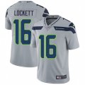 Seattle Seahawks #16 Tyler Lockett Grey Alternate Vapor Untouchable Limited Player NFL Jersey