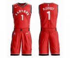 Toronto Raptors #1 Tracy Mcgrady Swingman Red Basketball Suit Jersey - Icon Edition