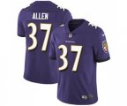 Baltimore Ravens #37 Javorius Allen Purple Team Color Vapor Untouchable Limited Player Football Jersey