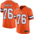 Denver Broncos #76 Max Garcia Limited Orange Rush Vapor Untouchable NFL Jersey