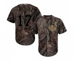 Cleveland Indians #17 Brad Miller Authentic Camo Realtree Collection Flex Base Baseball Jersey