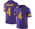 Minnesota Vikings #4 Sean Mannion Limited Purple Rush Vapor Untouchable Football Jersey