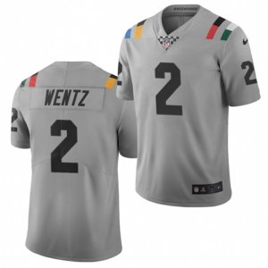 Indianapolis Colts #2 Carson Wentz Nike Gray Indianapolis City Edition Jersey