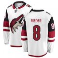 Arizona Coyotes #8 Tobias Rieder Fanatics Branded White Away Breakaway NHL Jersey