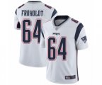 New England Patriots #64 Hjalte Froholdt White Vapor Untouchable Limited Player Football Jersey