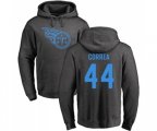 Tennessee Titans #44 Kamalei Correa Ash One Color Pullover Hoodie