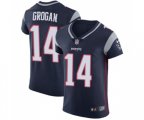 New England Patriots #14 Steve Grogan Navy Blue Team Color Vapor Untouchable Elite Player Football Jersey