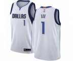 Dallas Mavericks #1 Courtney Lee Swingman White Basketball Jersey - Association Edition
